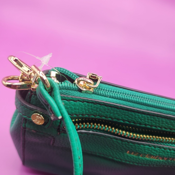 Liz Claiborne Elly Convertible Crossbody Bag Green NWT - Picture 5 of 8